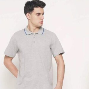 Adidas Polo Poly Cotton T Shirt CD1493 Grey As Custom Business Shirts