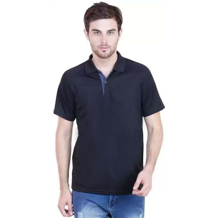 Adidas Polo T Shirt Black As Custom Corporate T-Shirt - Image 3
