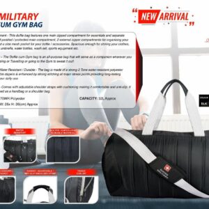 Swiss Military Duffle Cum Gym Bag For Corporate Gifting
