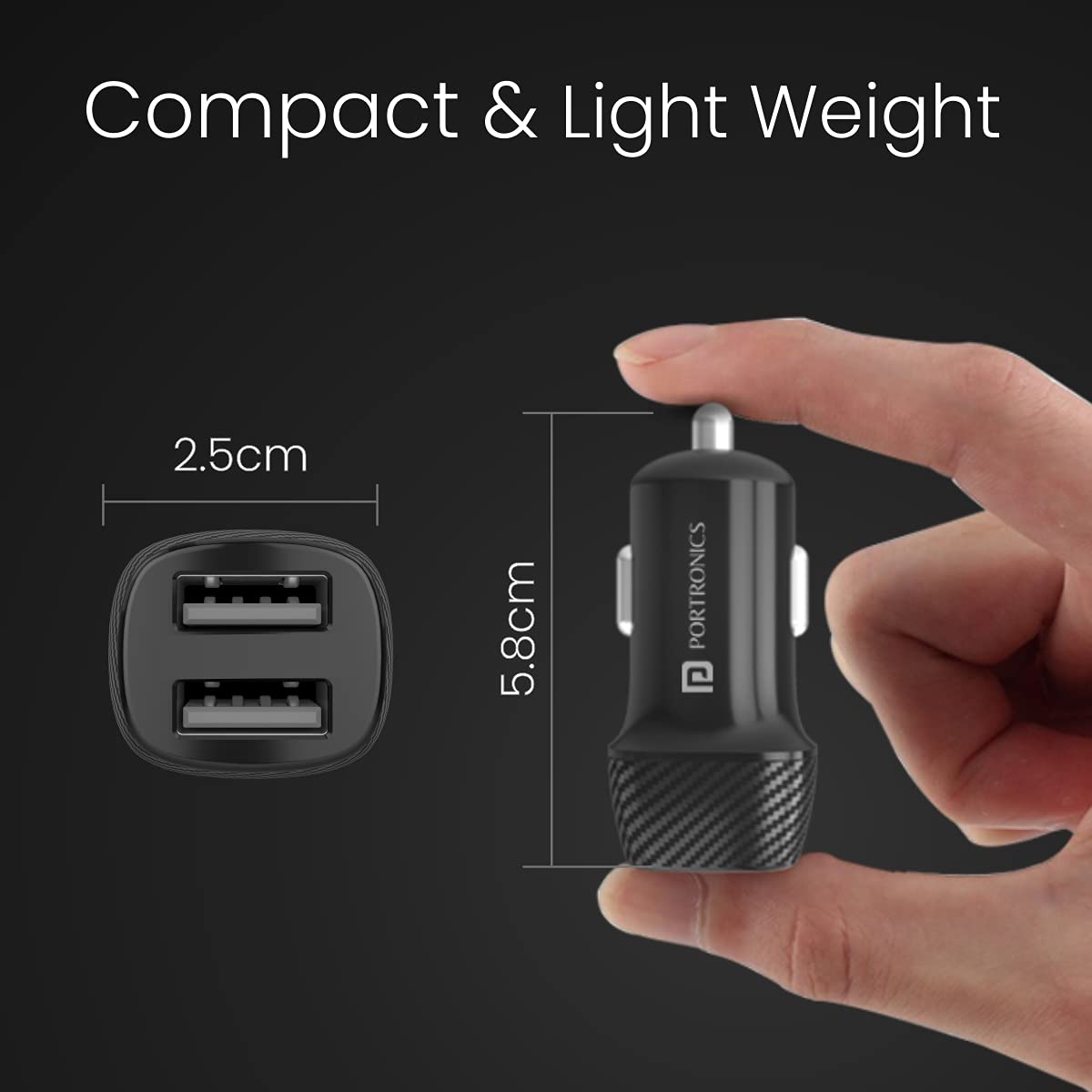 Portronics Car Power 5 Car Charger POR - best corporate gifts for clients In Bangalore