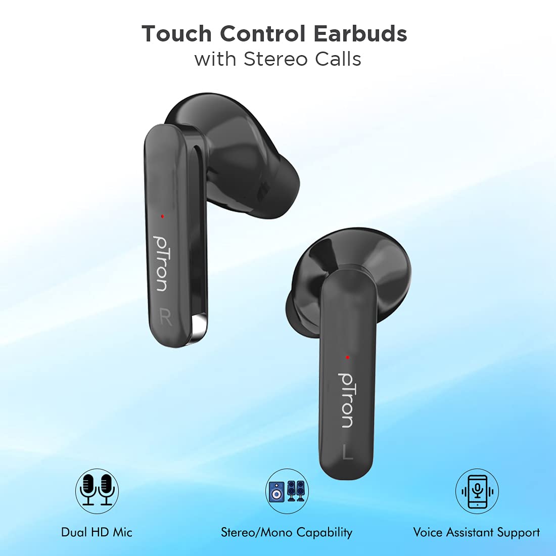 pTron Bassbuds Duo in Ear Earbuds-Advertising Items In Bangalore - Image 2