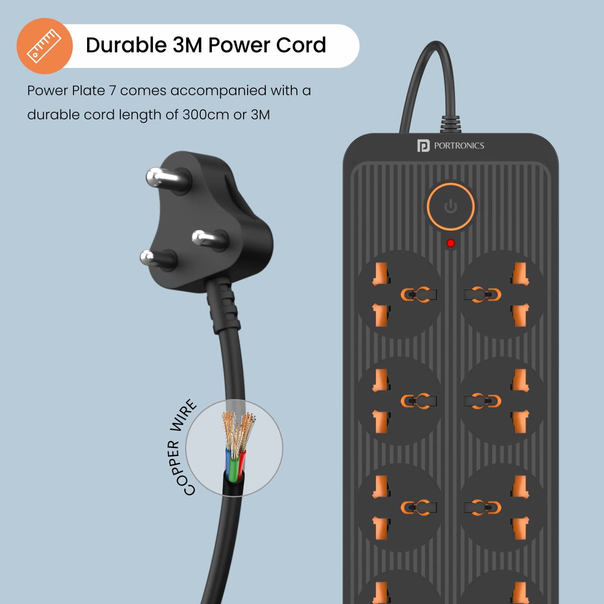Portronics Power Plate 7 with 6 USB Port - business gift idea In Bangalore