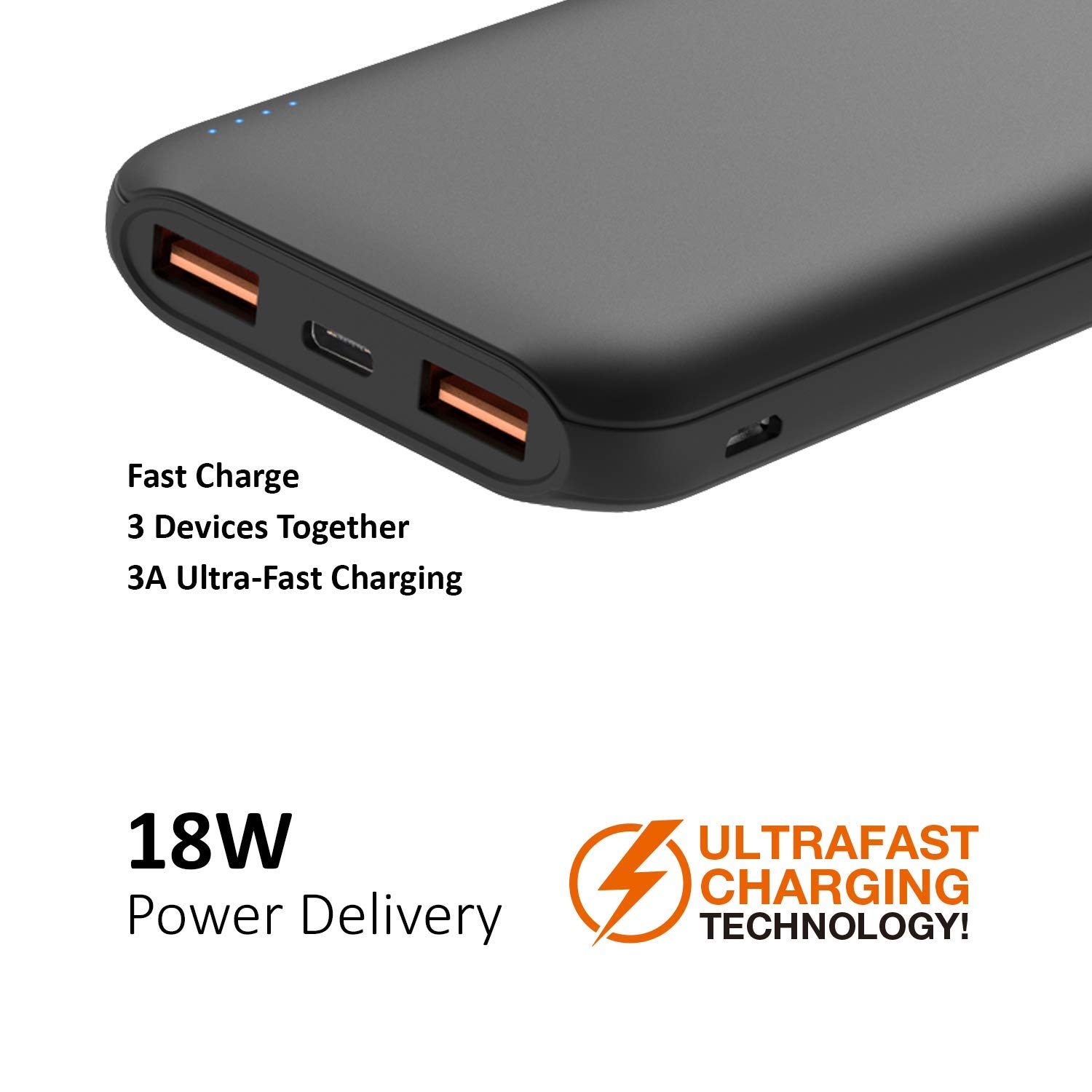 XECH 10000 mAh Power Bank Comet 18W PD Type - Personalized Business Gift