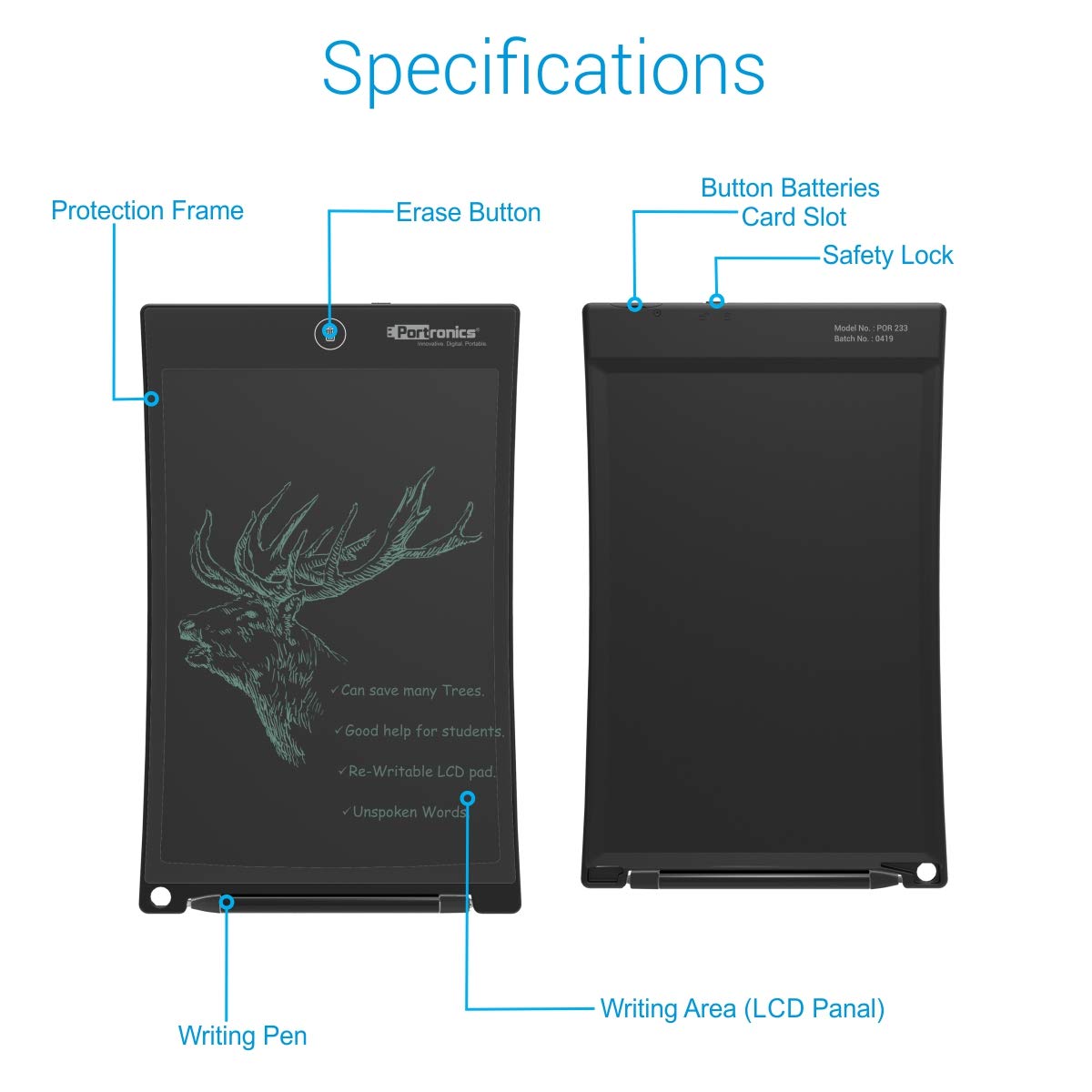 Portronics Ruffpad 10 Plus POR - Event Management Gifts