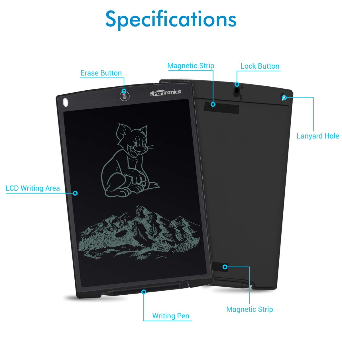 Portronics Ruffpad 12D Re Writeable - Business Promotional Gifting Item Vendor Bangalore - Image 2