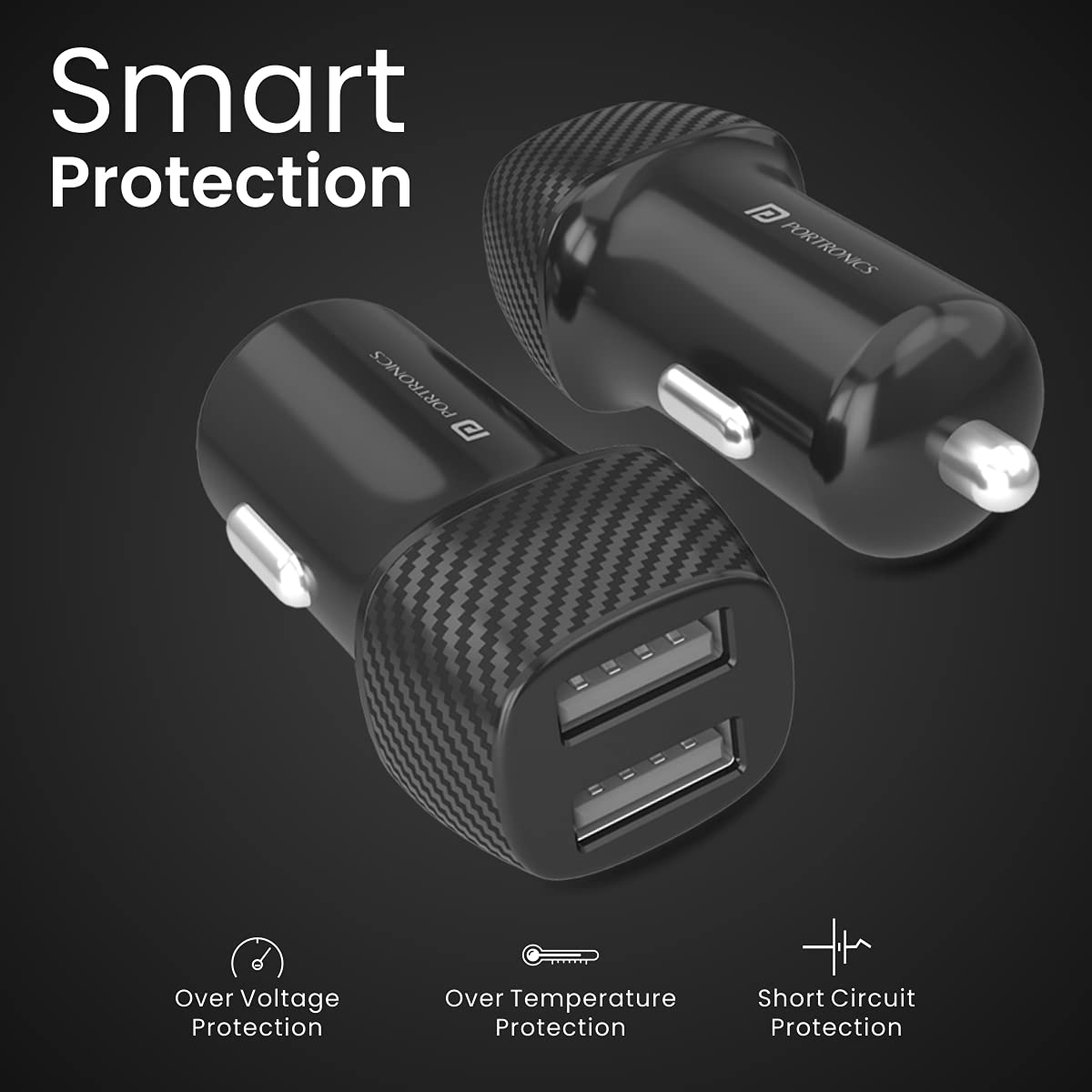 Portronics Car Power 5 Car Charger POR - best corporate gifts for clients In Bangalore - Image 6