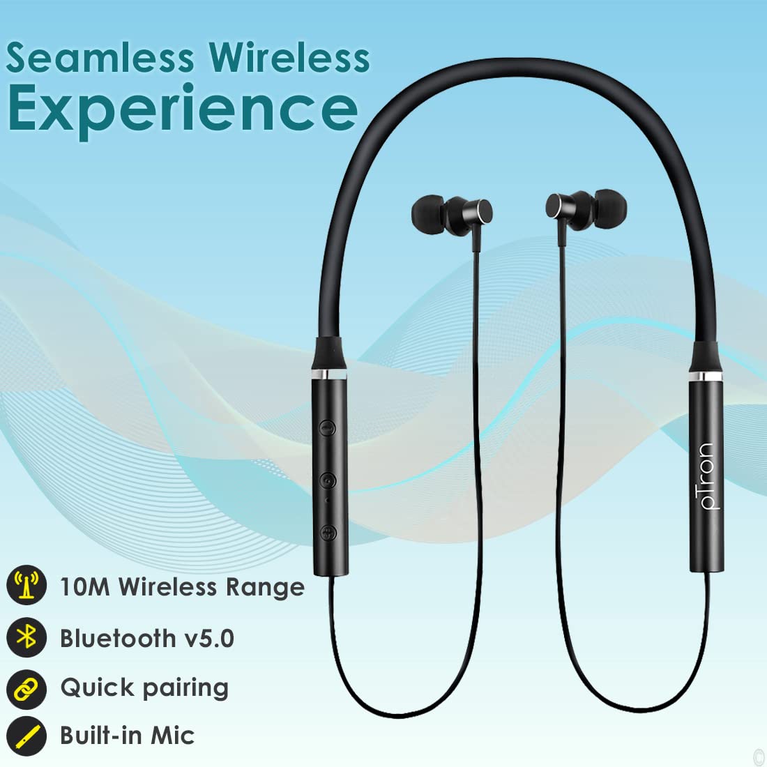 pTron Tangentbeat in Ear Bluetooth-Promo Items In Bangalore