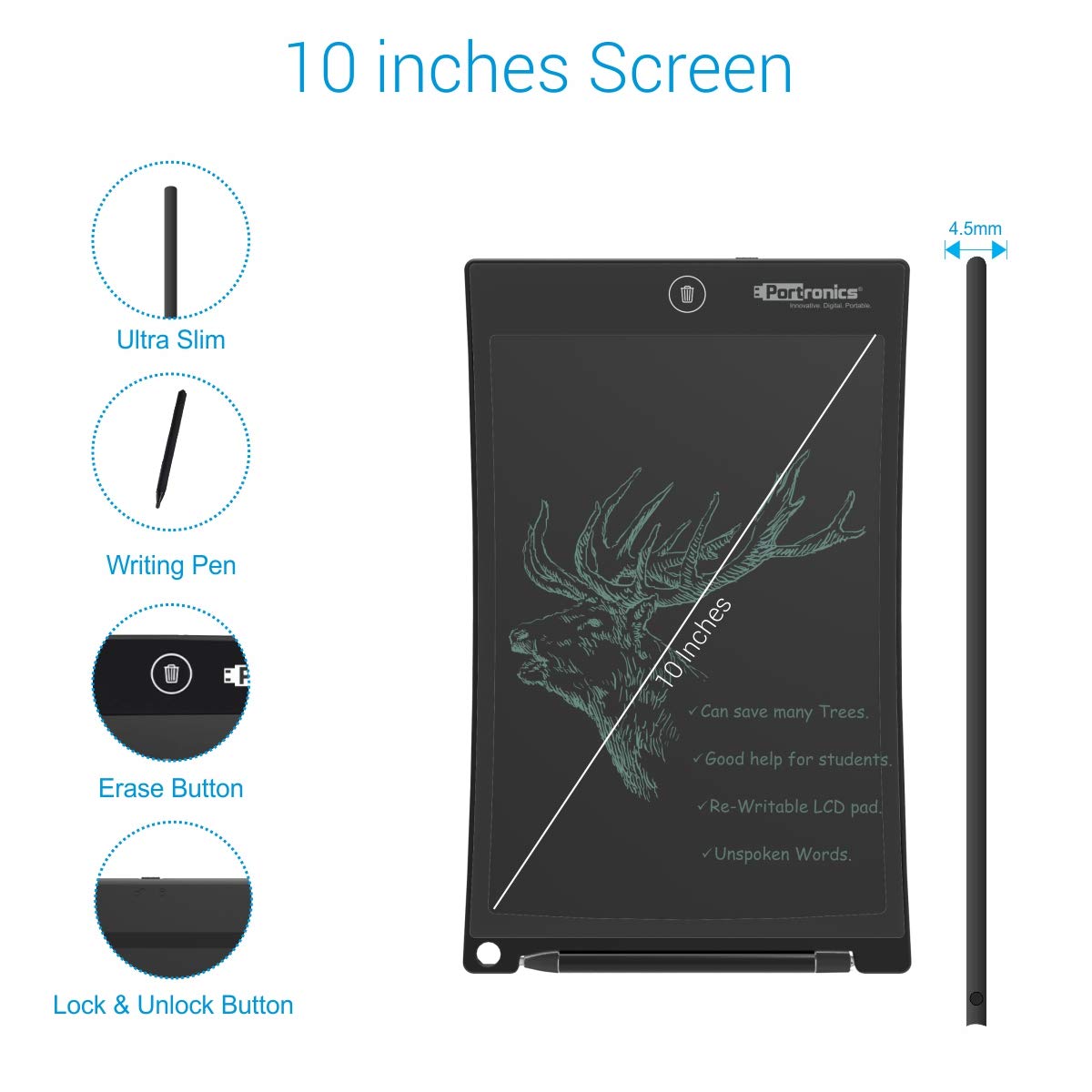 Portronics Ruffpad 10 Plus POR - Event Management Gifts - Image 2