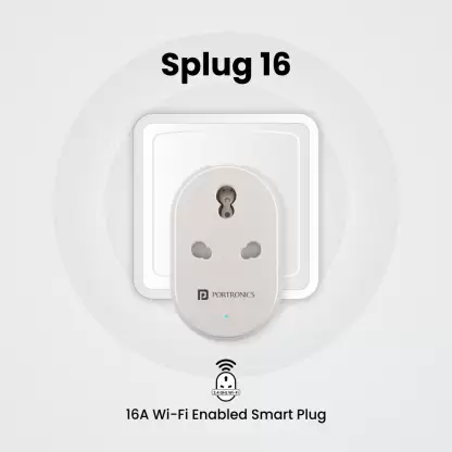 Portronics Splug 16 Smart Plug White - gifting companies in Bangalore