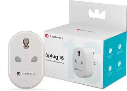 Portronics Splug 16 Smart Plug White - gifting companies in Bangalore