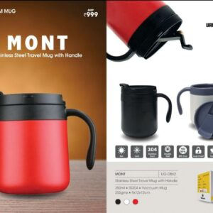 Stainless Steel Travel Mug With Handle  MONT