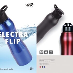 Stainless Steel Sports Bottle ELECTRA FLIP