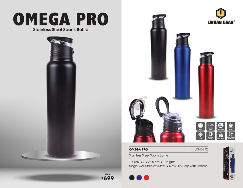 Stainless Steel Sports Bottle OMEGA PRO