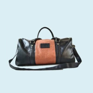 ARROW DUFFLE BAG BLACK AND BROWN - Festival Corporate Gifts 