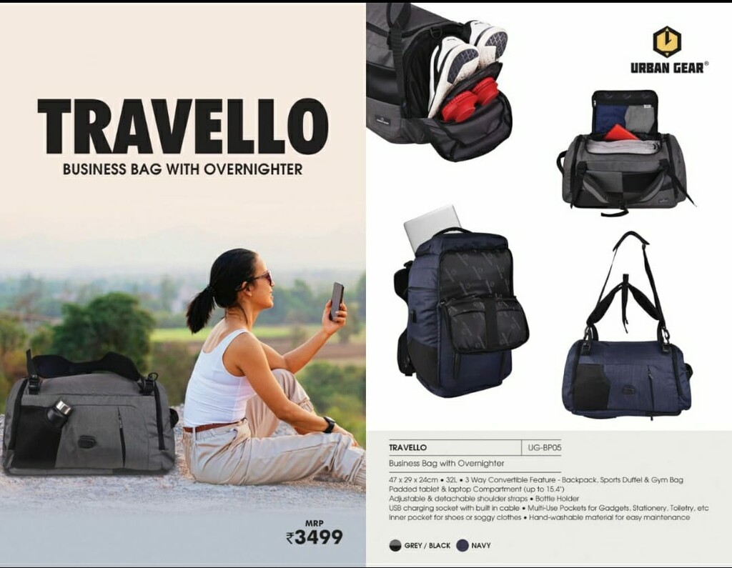 Business Bag With Overnighter - TRAVELLO