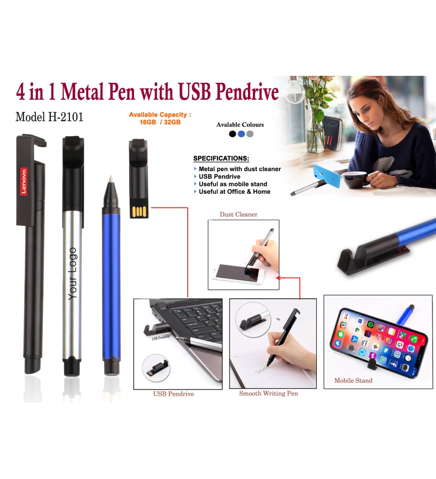 Pen Pendrive With Mobile Stand - best corporate gifts for employees In Bangalore