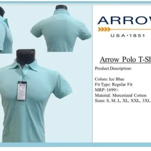 Polo Men Ice Blue Polo T Shirt - corporate office gifts In Bangalore