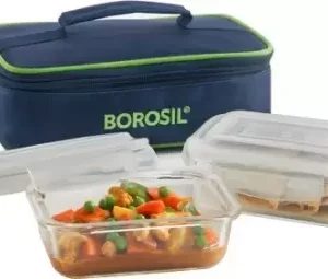 BOROSIL Microwavable Klip Store Rectangular Lunch Box - Eco Friendly Gift Ideas 