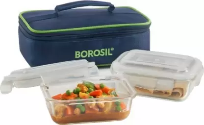 BOROSIL Microwavable Klip Store Rectangular Lunch Box - Eco Friendly Gift Ideas