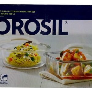 Borosil Tiffin Klip Store Square 320 ml Round - Event Management Lunch Box 