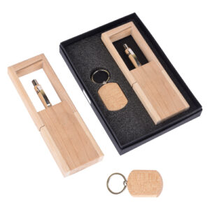 Victory Wooden 2 in 1 Gift Set - Eco Friendly Bulk Corporate Gifting