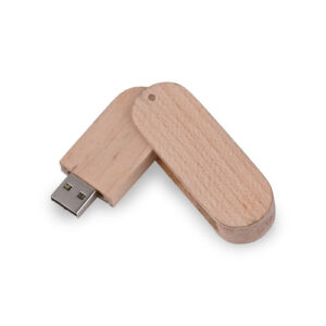 Wooden Swivel Pen drive shell - Echo friendly Bamboo Gifts in Bangalore 