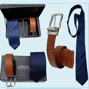 Arrow Tie & Dual Side Non Leather belt As Corporate Gift Employee