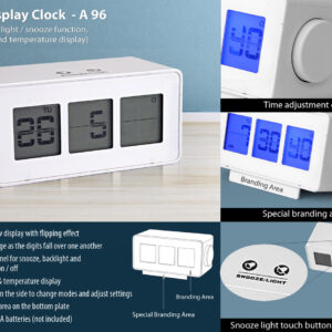 Flip Display Clock With Touch Light