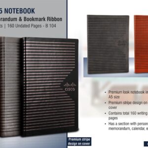Cisco A5 Notebook with Memorandum as Corporate gift in Bangalore
