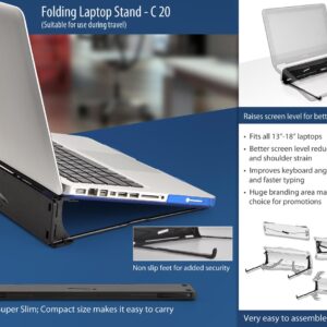 Folding laptop stand
