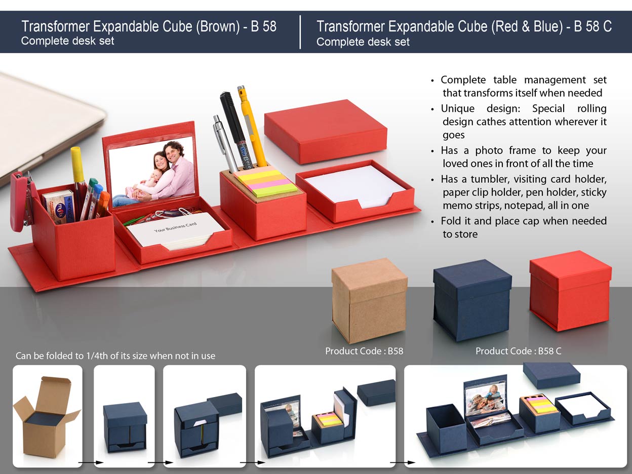 TRANSFORMER EXPANDABLE CUBE AS CORPORATE GIFTING