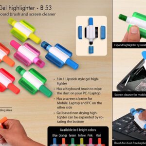 Gel Highlighter With Keyboard Brush