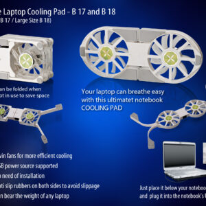 Folding Laptop Stand With USB Fan