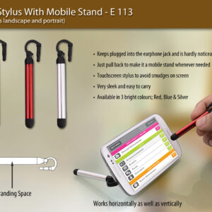 Jack stylus with mobile stand