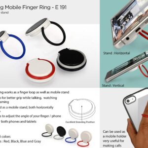 Rotating mobile finger ring (with mobile stand)