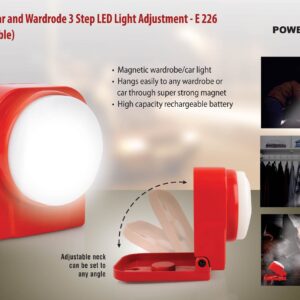 Magnetic Car And Wardrobe 3 Step LED Light (Rechargeable)