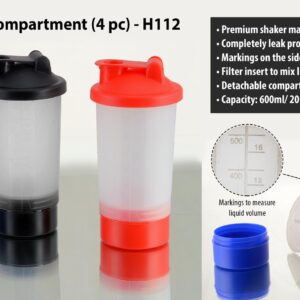 Ultra shaker with compartment