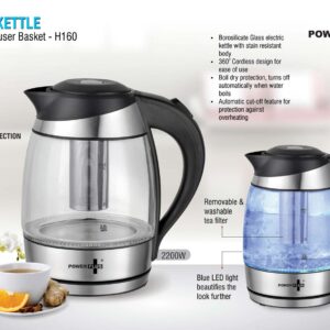 Glass Kettle with Tea infuser basket