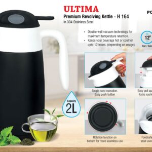 Ultima Premium revolving kettle in stainless steel