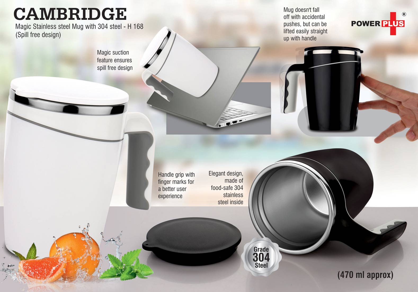 Cambridge Magic Stainless steel Mug with 304 steel