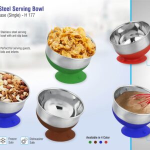 Stainless steel Serving bowl with suction base