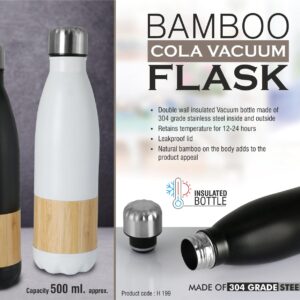 Bamboo Cola Vacuum Flask