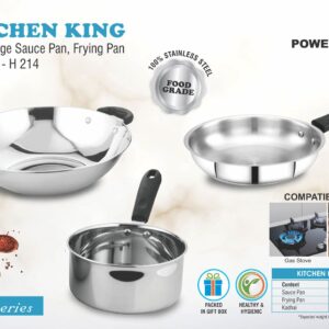 Kitchen King Set of Large Sauce Pan