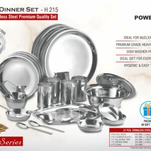 Family Dinner Set 27 pc Stainless Steel