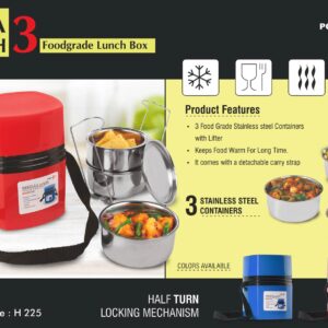 Power Plus Mega Steel Lunch Box