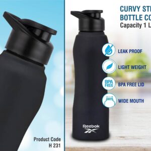 Curvy steel bottle Colored