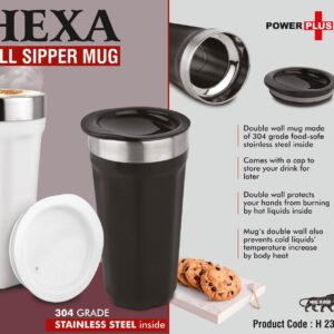 Hexa Tall sipper mug 304 grade Stainless