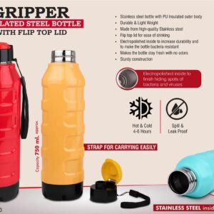Gripper Insulated Steel Bottle