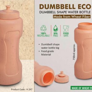 Dumbbell Eco 750 Dumbbell shape water bottle