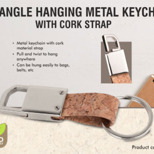 Rectangle hanging metal key chain